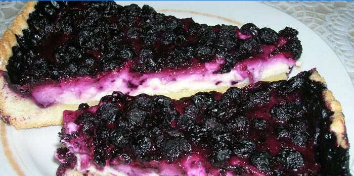 Blueberry-curd dessert