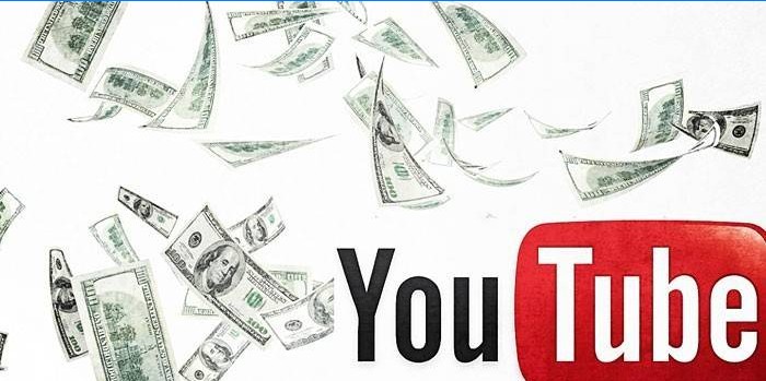 Bankbiljetten en het opschrift YouTube