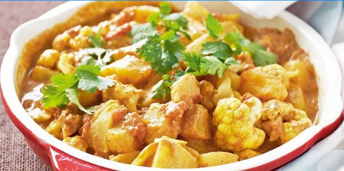Afgewerkte curry