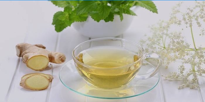 Folkmedicijn voor gewichtsverlies tijdens de menopauze - thee met gember