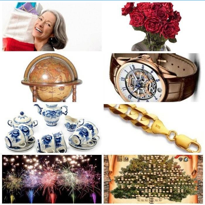 Voorbeelden van souvenirs voor een vrouw op haar 60ste verjaardag