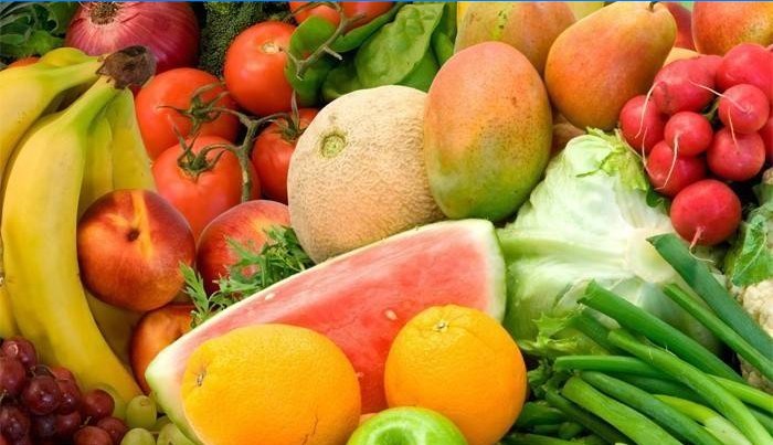 Groenten en fruit die water uit het lichaam verwijderen