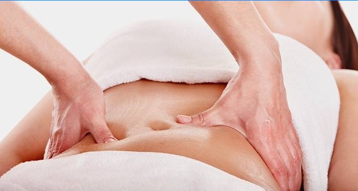 Lymfedrainage massage van de buik