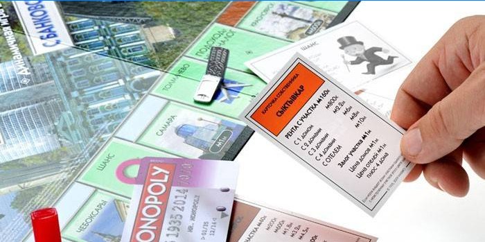Objectkaart in Monopoly-spel