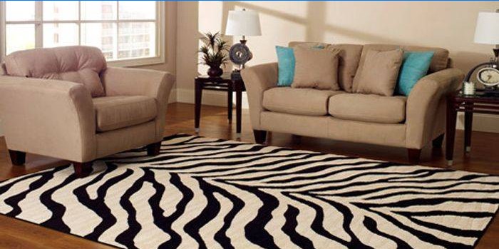 Zebra tapijt