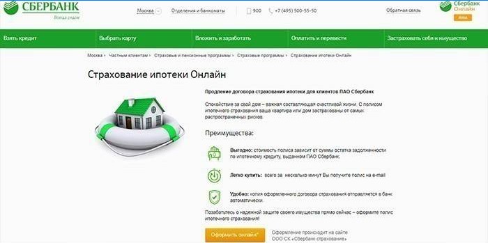 Hypotheekverzekering bij Sberbank