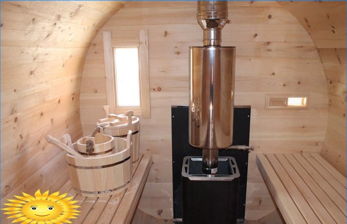 Barrel sauna's: fotoselectie, bouwtips, prijzen