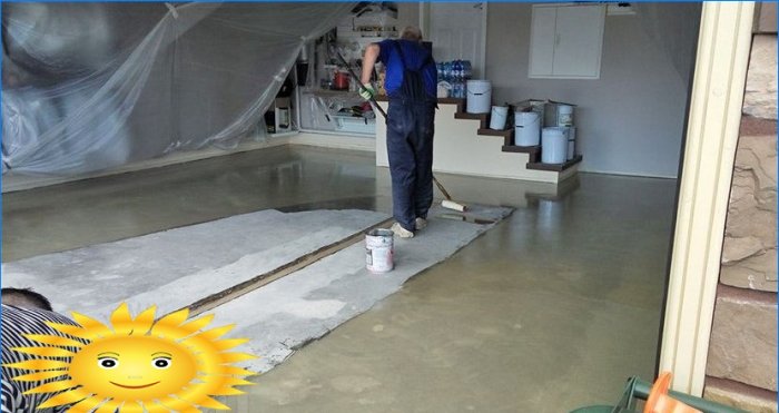 Garagevloer: polyurethaan impregnering en betoncoating