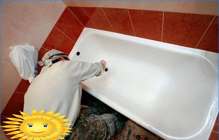 Hoe u het glazuur van een oude badkuip met uw eigen handen kunt herstellen