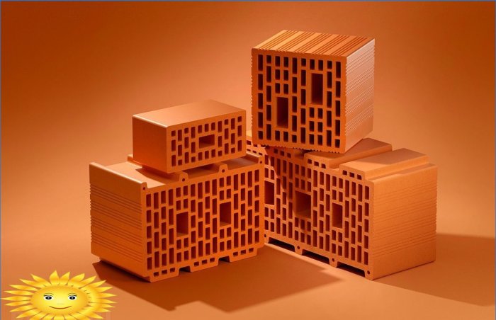 Keramische blokken voor het bouwen van een huis