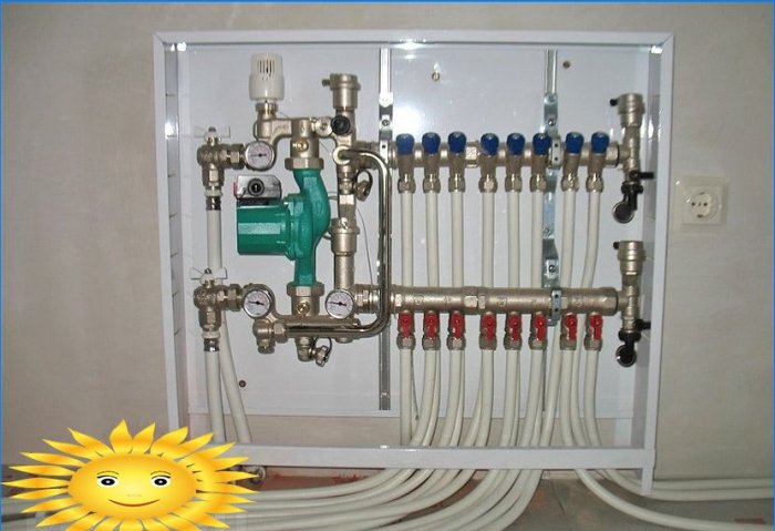 Ontwerp en installatie van watervoorziening en verwarmingssystemen voor een huis gemaakt van metalen polymeerbuizen