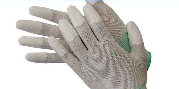 Handschoenen met polyurethaan coating