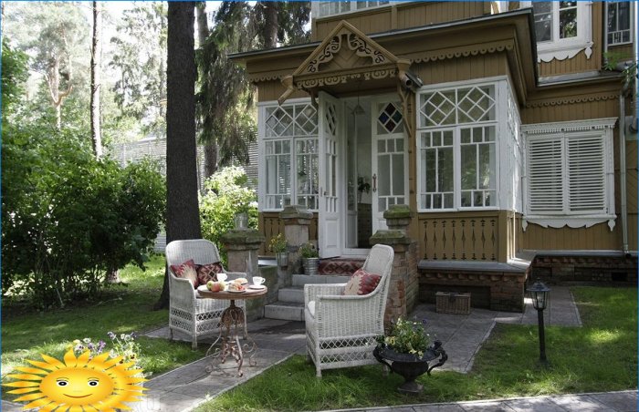 Tuin in de stijl van een Russisch landgoed