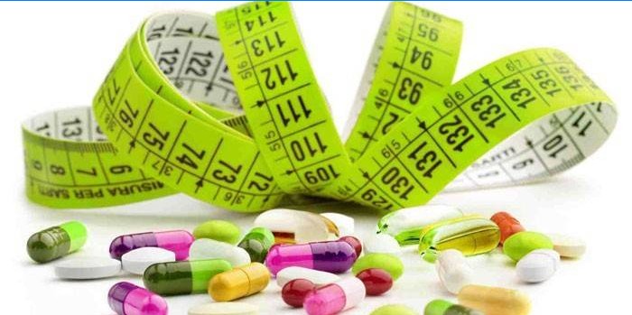 Tabletten, capsules en centimeter