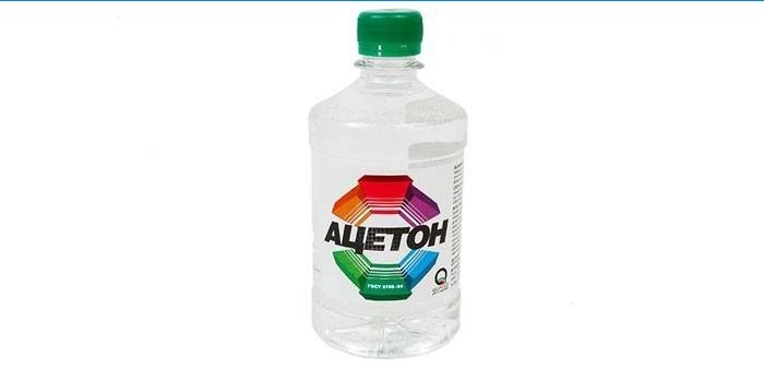 Aceton in een fles