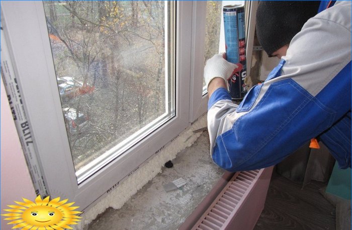 Doe-het-zelf vervanging van een vensterbank op een kunststof raam