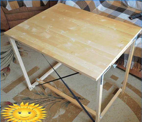 DIY houten klaptafel