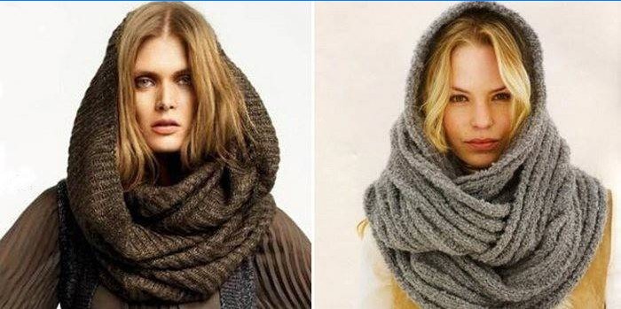 Hoe maak je een snood sjaal vast?