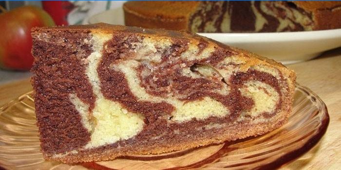 Segment van zebra muffin cupcake