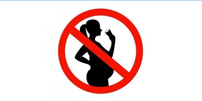 Het teken is verboden voor zwangere vrouwen