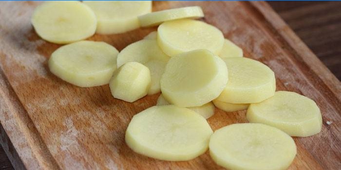 Aardappelen in plakjes
