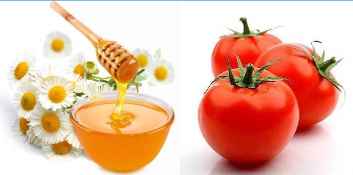 Honing en tomaten