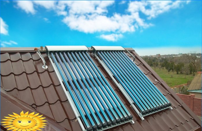 Vacuüm zonnecollector: installatie, aansluiting, bediening