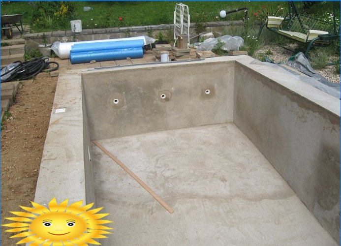 Zelfbouw zwembad: betonnen kom