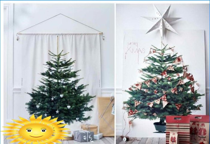 12 alternatieven voor een levende kerstboom in het nieuwe jaars interieur 2015