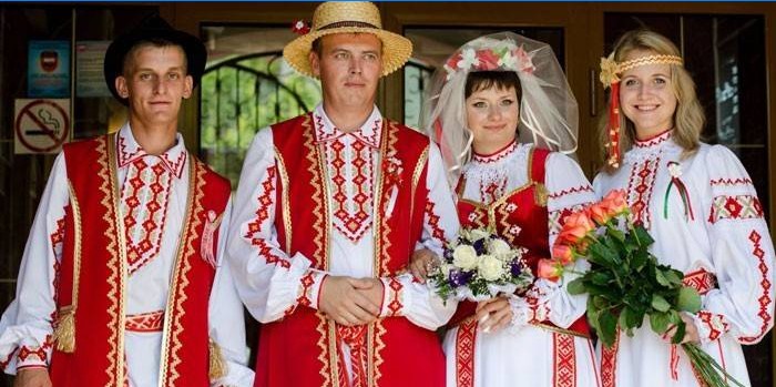 Wit-Russische traditionele bruiloft