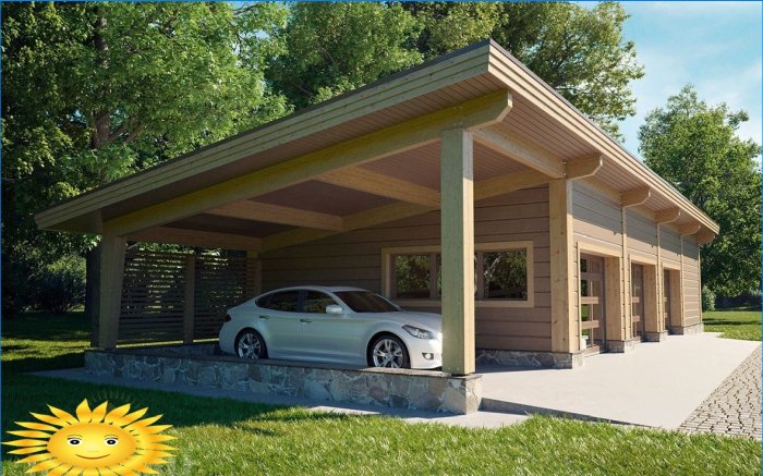 De originele garage is een prachtig huis voor uw auto