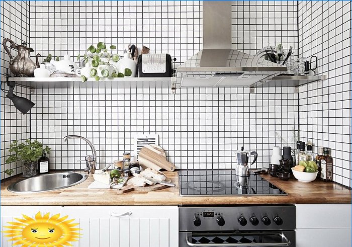 Fotoselectie en kenmerken van keukens in Scandinavische stijl