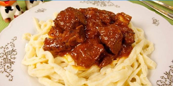 Kalfsvlees met pasta