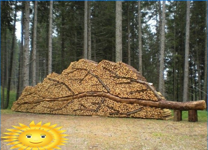 Prachtig gestapeld brandhout