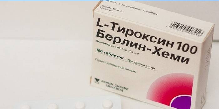 Thyroxine-tabletten per verpakking