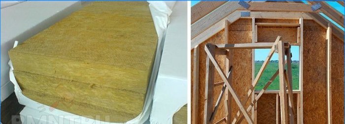 Omhulling en afwerking van het fronton van een houten huis