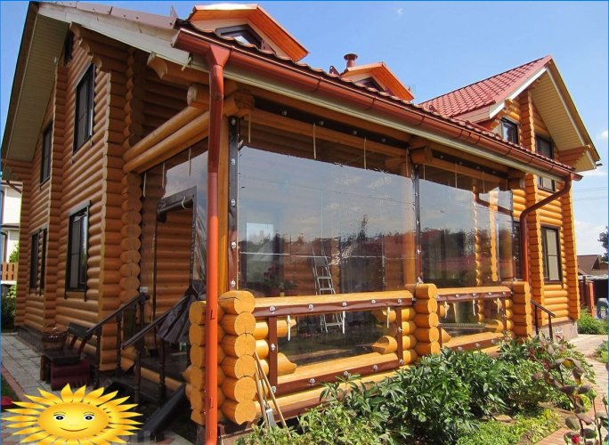 Zachte PVC-ramen voor tuinhuisjes en terrassen