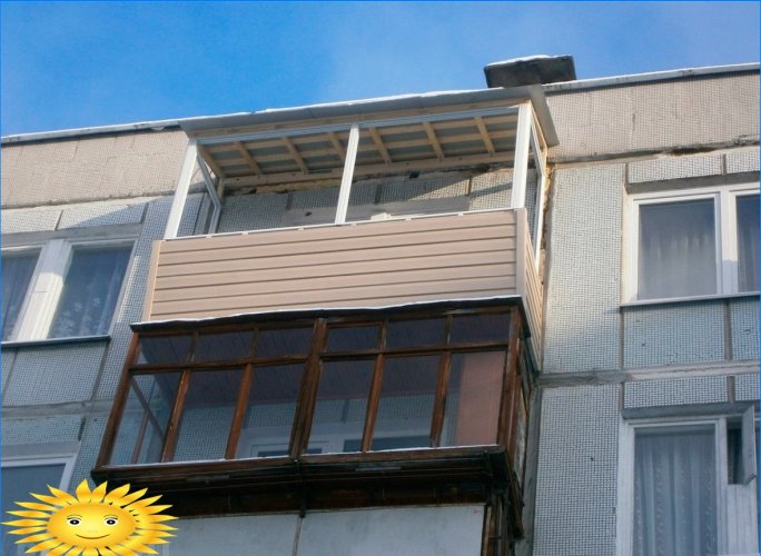 Dak boven het balkon: indelingsmogelijkheden