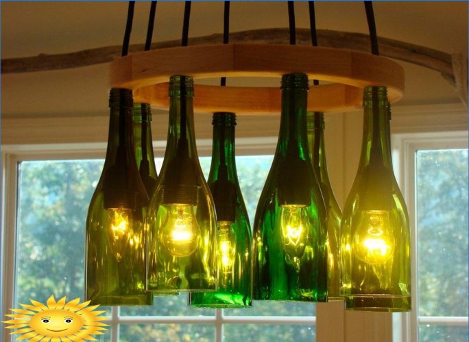 DIY glazen fleslampen