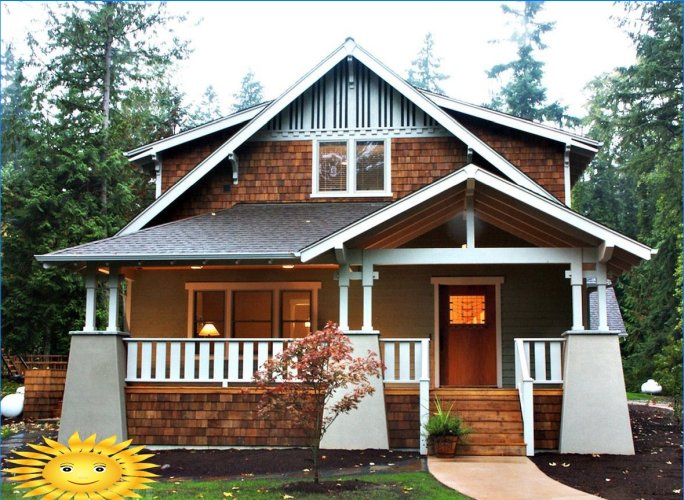 Huis-bungalow - kenmerken van constructie en opstelling