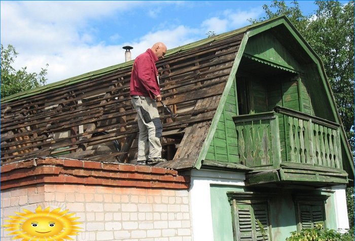Huis dak reparatie