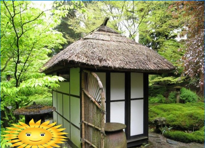 De Japanse tuin is een klassiek voorbeeld van etnische stijl in landschapsontwerp