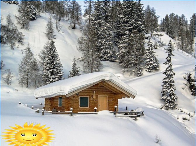 Huis in de bergen van Oostenrijk