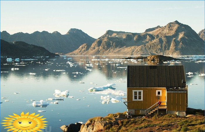 Afgelegen lodge in Kulusuk, Oost-Groenland