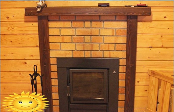 Doe-het-zelf installatie van een oven met een externe vuurhaard