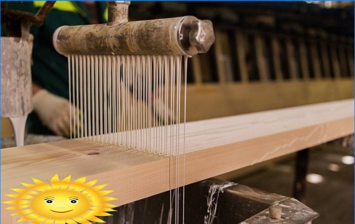 Gelijmd gelamineerd hout: kenmerken van productietechnologie