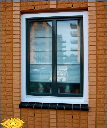 Klinker vensterbank: voorbeelden, installatiefuncties