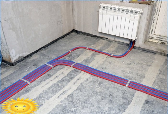 Bescherming van verwarmingsbuizen voor dekvloer
