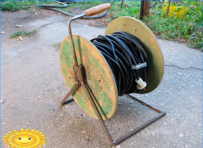 Wat kan er worden gedaan met een oude spoel van een elektrische kabel