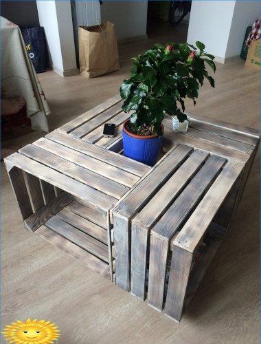 Wat kan worden gemaakt van gewone houten kisten